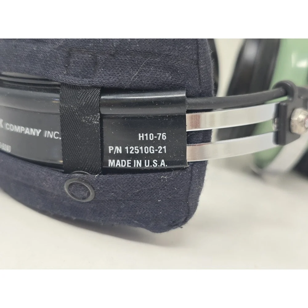 David Clark Aviation Headset Model H10-76 P/N 12510G-21 Untested U114